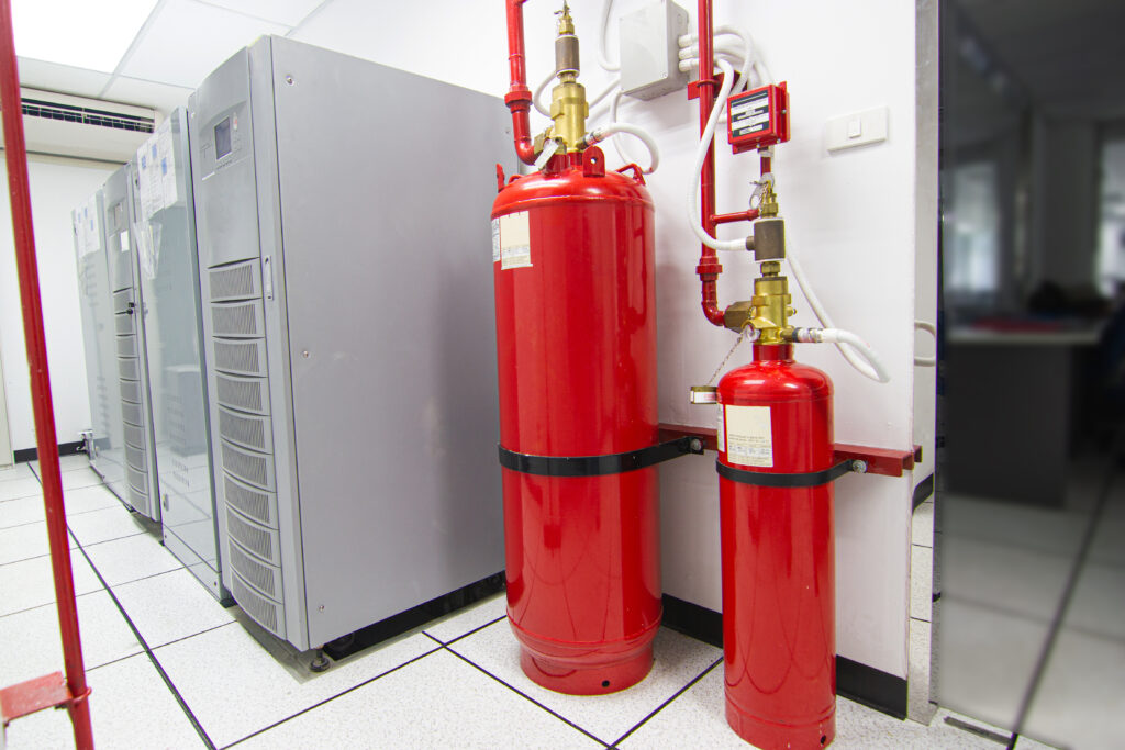 FM-200 Suppression Systems, FM200 Gas Flooding System, Gas Suppression System in Data Center Room